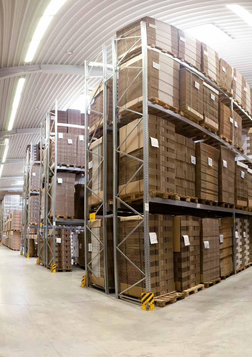 40.000 Palettenstellplätze für die Einlagerung Ihrer Verpackungsmittel Sparen Sie Lagerkosten und erhöhen Sie