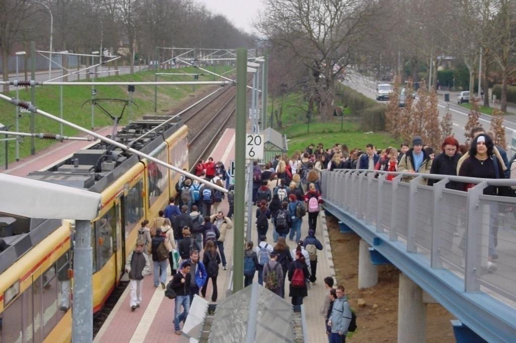 Der Schulweg: mit der Stadtbahn (7.
