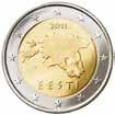 Seiten 22/23 Estland Alle estnischen Münzen tragen dasselbe Motiv: eine geografische Abbildung des Landes.