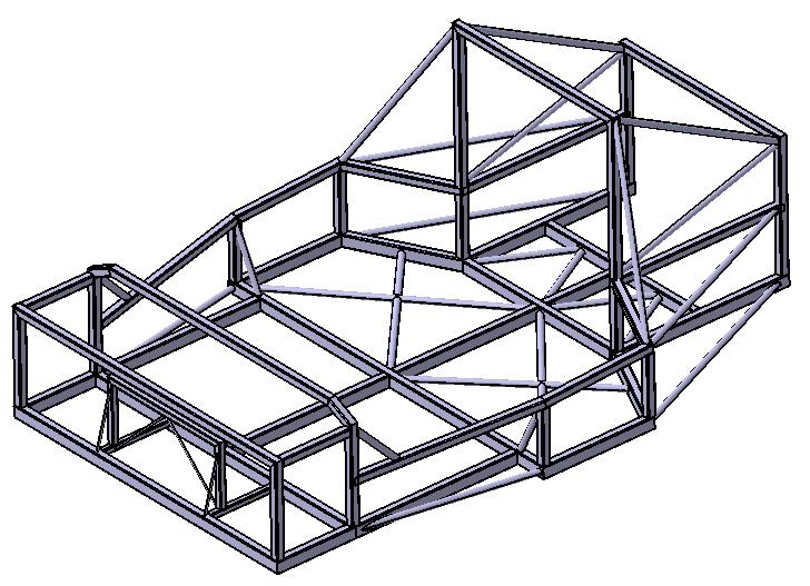 Auswahl des Rahmens Fahrzeugrahmen Geschweißter Stahlrahmen Abmessungen: 1875 x 1220 x