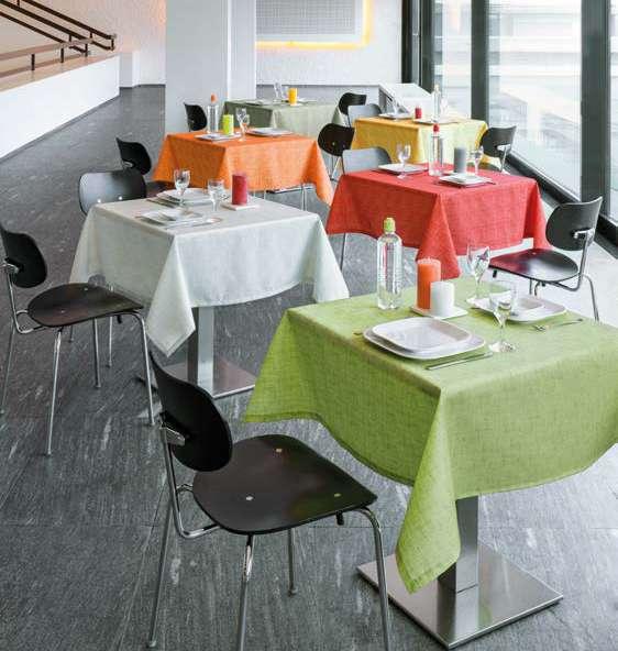 Tischdecken, Servietten & mehr TISCH & HAUSWIRTSCHAFT 1 perle 2 leinen 3 sonne 4 orange Ipanema 100 % Polyester, ca.