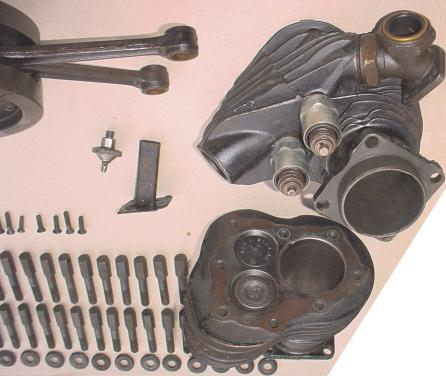 Zylinder-Sets Replika Zylinder-Sets, vorn + hinten 6-36M1 1936-1947 EL 61ci, Knucklehead, 1000ccm, MIT KOLBEN / RINGEN, 7.5:1 Kompression, ers.