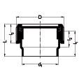 PE-Abfluss Fittings Übergangsfittings PEA 43.