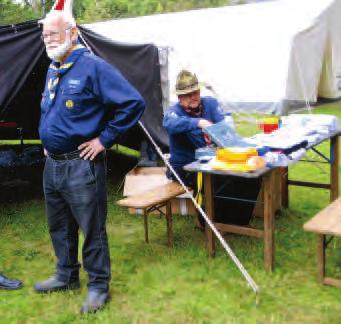 Als Gäste besuchten das Pfingstlager: Staf (Herbert H. Krisam, MH), Bernd Gruttmann und Hermann Möller (APG St.