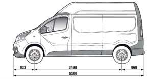 Kastenwagen Modellversion Ausstattung Eigengewicht kg Nutzlast* kg Modellcode inkl. MwSt. KASTENWAGEN L1H1 3,0T (5,2 m 3 ) Radstand 3.098 mm, Laderaum L x B x H = 2.537 x 1.662 x 1.387 mm Diesel 1.