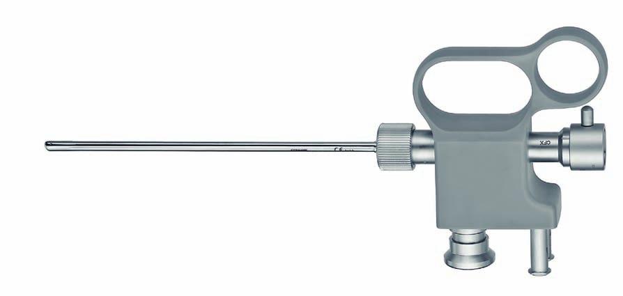 Suction & Irrigation Handle Saug und Spülhandgriff 752100FX Suction & Irrigation Handle, for sinus surgery, ergonomic design, interchangeable telescope sheaths for 2.7 and 4.