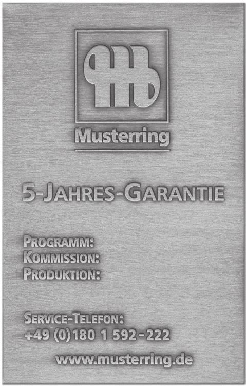 Nutzen Sie die Sicherheit einer großen Marke. 5 Jahre Gar a n t i e gemäß Gütepass 5 Jahre Garantie. Auf Musterring Möbel ist Verlass.