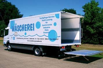 Isokoffer mit 1.000 kg LBW sowie Arretierung für Wäschereicontainer.
