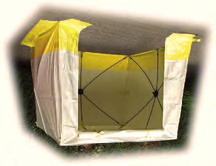 Lemp-Montagezelte Die Zelte bieten bei Außenarbeiten Schutz vor Wind und Regen und können sowohl bei Arbeiten an Verteilerschränken, als auch bei Montagearbeiten in Baugruben eingesetzt werden.