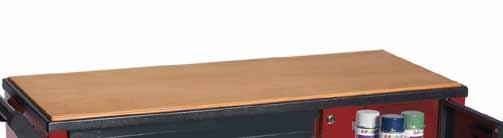 ein Austauschen der Schubladen untereinander Schubladen mit Einzelverriegelung über praktisches Einhandbediensystem, verhindert das Öffnen der Schubladen im Fahrbetrieb Zentralverriegelung aller