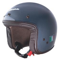26 OFT TOUCH VINTAGE P-XENTIA soft touch vintage Helmschale aus AB Thermoplastik Jethelm mit chirm in Helmfarbe Helm