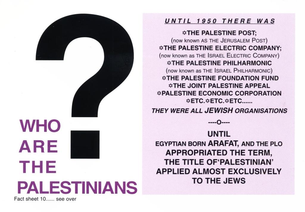 Wer sind die Palästinenser?