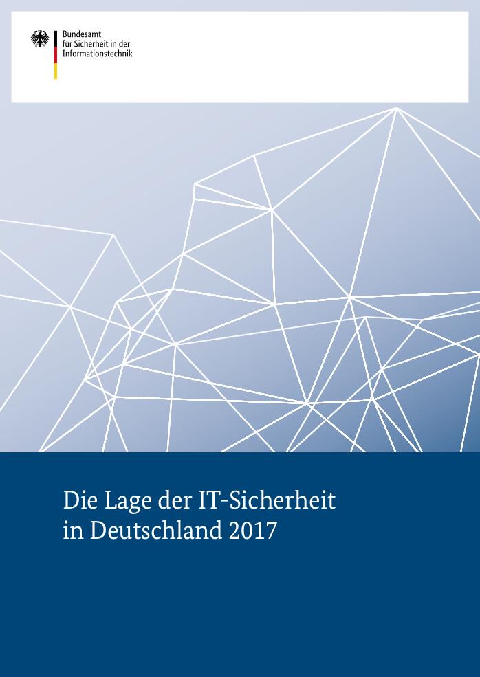 Angriffsmethoden 2017 basiert auf Bericht Lage der IT-Sicherheit in Deutschland 2017 vom BSI
