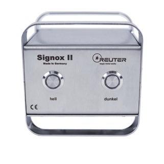 Neben dem dunkel beherrscht der Signox II auch das hell was sehr edel aussieht, ähnlich einer Lasergravur. Signox II: Das Trafogerät für 230V-Netz mit Set Artikel-Nr.