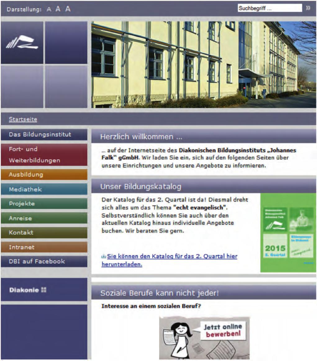Homepage Website Kennen Sie schon unsere Homepage www.dbi-falk.de?
