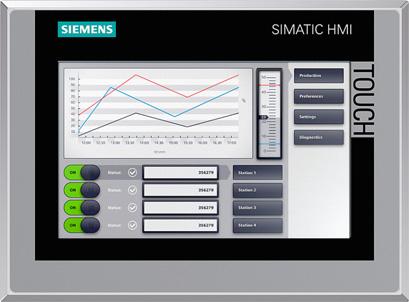 Siemens AG 017 Übersicht Comfort Panels Comfort Panels INOX SIMATIC HMI TP Comfort Panels INOX Panels mit Touchscreen und Edelstahlfront sind konzipiert für den Einsatz in der Nahrungs- und
