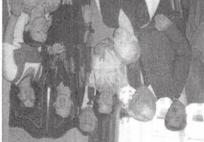 80. Geburtstag von Marceline von Bertele mit 6 ihrer Kinder. V.l.n.r.: ursula de Allendesalazar, Liesl Naqvi, Marceline McMichael, ulrich, Emy Everard, Hans und Otto von Berte1e GEORG III.