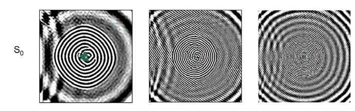 2 Kantenreflexionen Für die Kantenreflexion an einer quasi-isotropen CFK-Platte sind die Wellenfelder in Bild 5 dargestellt.