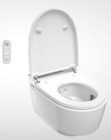 (Softclose) 410,00 Premium 1: Geberit AquaClean 4000 WC-Aufsatz (Anschlüsse sichtbar)