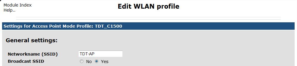 1. 2. Abbildung 5: WLAN Netzwerkname (SSID) 1. Wenn der WLAN Netzwerkname (SSID) geändert werden soll, wird dies hier durchgeführt 2.