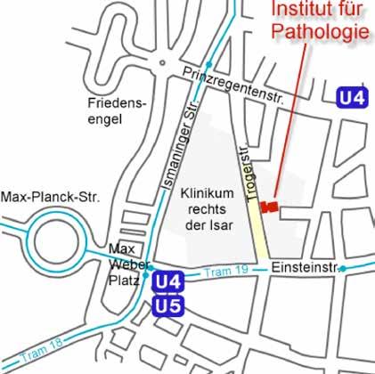 Anreise mit öffentlichen Verkehrsmitteln...vom Hauptbahnhof: Fahren Sie mit der Linie U4 in Richtung Arabellapark oder mit der U5 in Richtung Neuperlach-Süd bis zur Haltestelle Max-Weber- Platz.