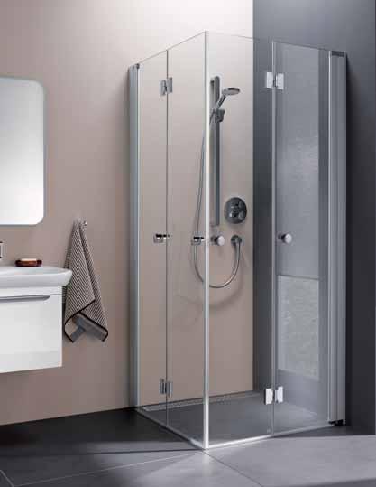 Falttüren Falteckdusche Raum zum Duschen oder grenzenlose Bewegungsfreiheit im Bad.