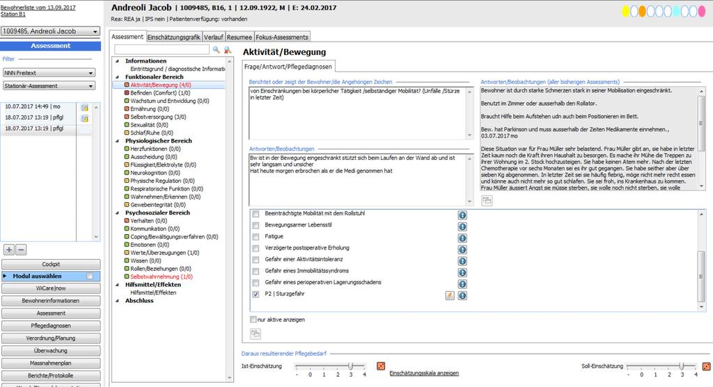 Assessment im WiCareDoc Am Ende des