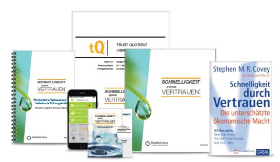 Lesebuch Schnelligkeit durch Vertrauen 360 Online Vertrauens-Quotient (tq) Digital Coach App Pre-Work