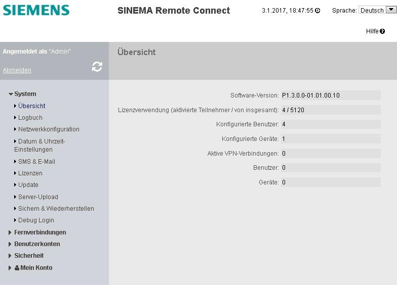 OpenVPN-Tunnel zwischen SINEMA RC Client und SINEMA RC Server 4.