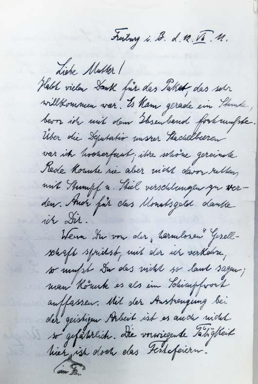 Tilly-Briefe, Oktober 1911 29.04.