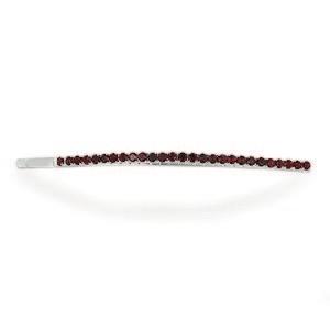 22 32 28 Haarclips Mosambik-Granat-Haarclip Mosambik-Granat - 0,51 ct 12 Rhodolithe - 0,216 ct 12 Süßwasserzuchtperlen 925er Sterlingsilber -