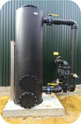 Externe Entschwefelung PlanET Sulfurcat Das Biogas strömt ungekühlt und