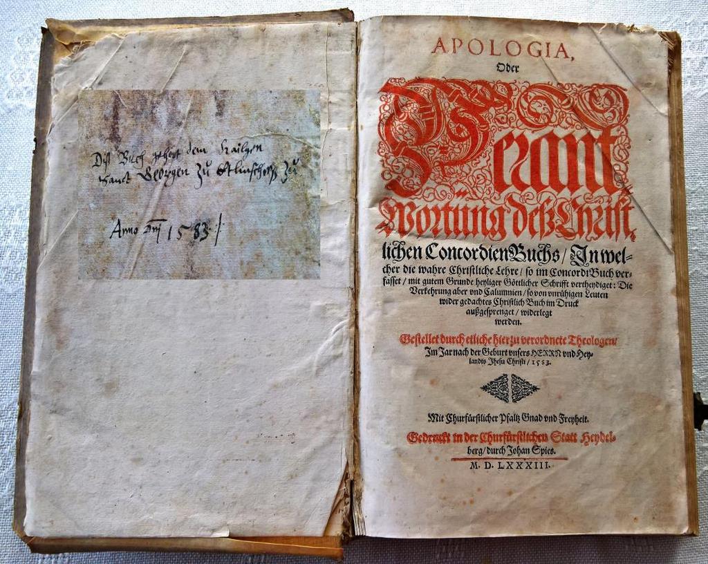 Konkordienbuch 1580 1580 Die Evangelischen fassen ihre wichtigsten Bekenntnisschriften im so genannten Konkordienbuch zusammen (Konkordia: Eintracht, Einigkeit).