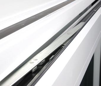 Balkontür-Zuziehgriff aus Aluminium Der Balkontür-Zuziehgriff findet