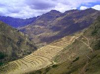 Von hieraus haben wir einen wundervollen Blick über das Urubamba Tal sowie über das