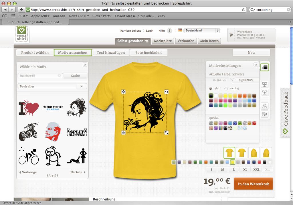 Deshalb erleben Webseiten wie Spreadshirt einen riesigen Aufwind, indem jeder sein Shirt selbst gestaltet und im