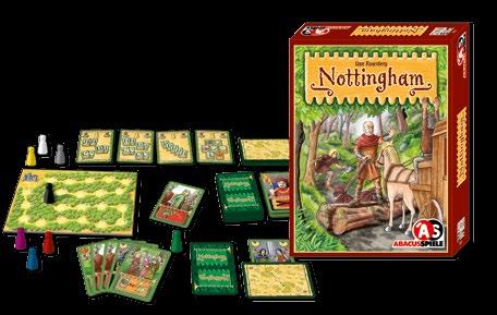 Nottingham 3-7 30 10+ Uwe Rosenberg Christof Tisch Schachtelmaße 195 x 150 x 45 mm Artikelnummer 06061 Gelingt es den Spielern genügend wertvolle Habe