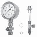 bar 109 869 3341 77,30 eventuell notwendiges Adapterset siehe bei Brennerspezifisches Zubehör Manometer mit Druckknopfhahn (Bausatz) 13 001 683 105,40 Verschraubung Rp 1 /4 mit 90 Bogen Bereich 0 60