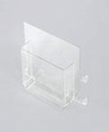 58mmx8mm (pxb) ablage aus acrylglas glasgrün, seitliche halterungen silber eloxiertes aluminium, 58mmx8mm (txb)