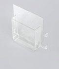 DIN A5 vertikal brochure holder to hook on, transparent acrylic, for DIN A5 vertical MZIP00BRPC tasca portadepliant da agganciare sull espositore in policarbonato