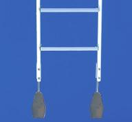 Ausgezeichnete Standsicherheit Leiter kann platzsparend am Einsatzort senkrecht in Parkstellung gebracht werden Maße Leiterbreite ca.