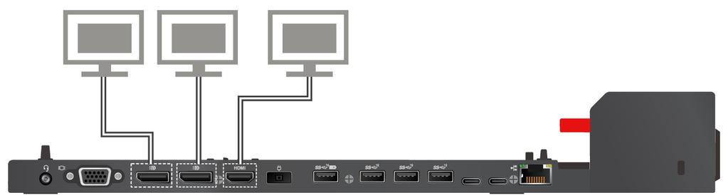Andernfalls funktioniert nur der externe Bildschirm, der an den DisplayPort-Anschluss angeschlossen ist.