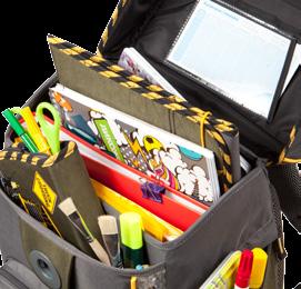 TOOLBAG PLUS Schultaschen-Set/schoolbag-set// Maße/dimensions: 31x39x19 cm Volumen/capacity: 22