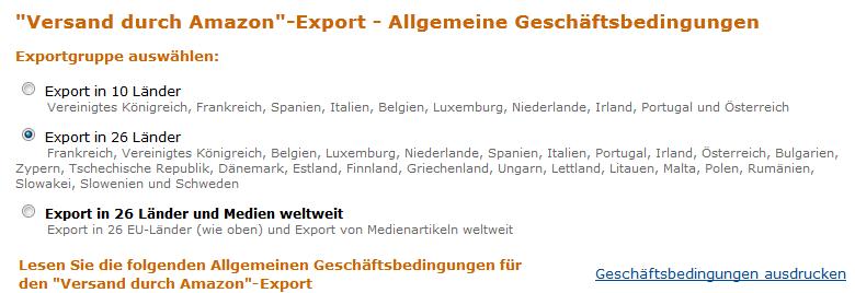 Vorteile von Versand durch Amazon Versand durch Amazon -Export Verkäufer können Ihre auf Amazon erhaltenen Bestellungen an jeden Kunden in