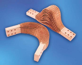 für die Widerstandsschweißtechnik werden sehr häufig mit flexiblen Strombändern realisiert: Sie können Lamellenbänder in folgender Ausführung