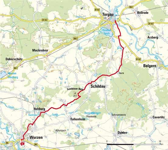 Regionale Hauptradrouten Naturbeobachtungen in der Dahlener Heide Dahlener-Heide-Radroute Den Schildbürgern auf der Spur Von Wurzen nach Torgau verläuft über etwa 8 Kilo