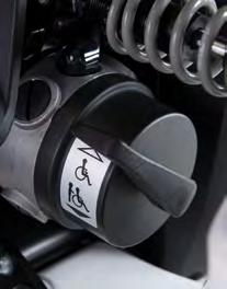 Außerdem wissenswert: Bei allen Juvo B5 ist der Batteriewechsel per Umklappen des Sitzes schnell und bequem durchzuführen.