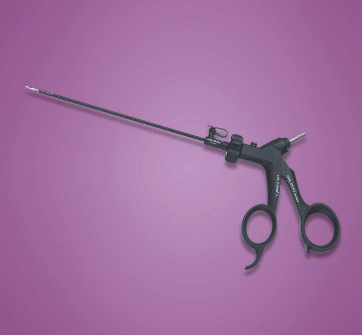Dreiteilig zerlegbare CLICKline Serie für die laparoskopische Kinderchirurgie Die CLICKLINE Instrumentenlinie (Ø 3,5 mm, Länge 20 cm) für die laparoskopische