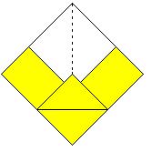 Etwas Mathematik top Form Mathematisch gesehen besteht die Ausgangsfigur des Schiffes aus zwei gleichschenklig-rechtwinkligen Dreiecken, die an den Katheten verbunden sind.