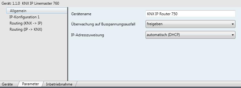 KNX IP LineMaster physikalische Adresse 1.1.0, so darf es keinen KNX IP LineMaster mit der Adresse 1.0.0 geben.